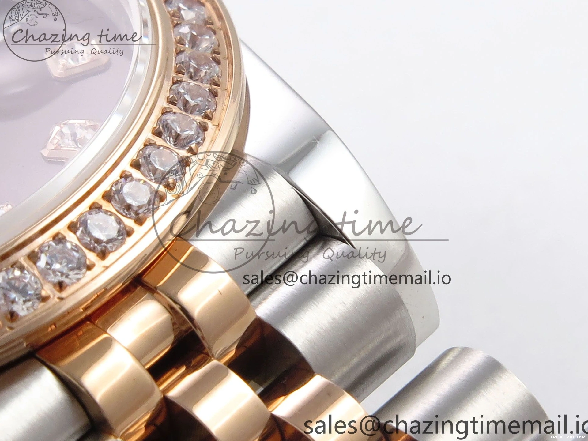 AAA Replica Watches GMF Bracelet SS on Jubilee Dimonds 278381RBR Supportive 1:1 Best 1166 Edition Brown 31 A DateJust Steel 904L RG Dial 0121